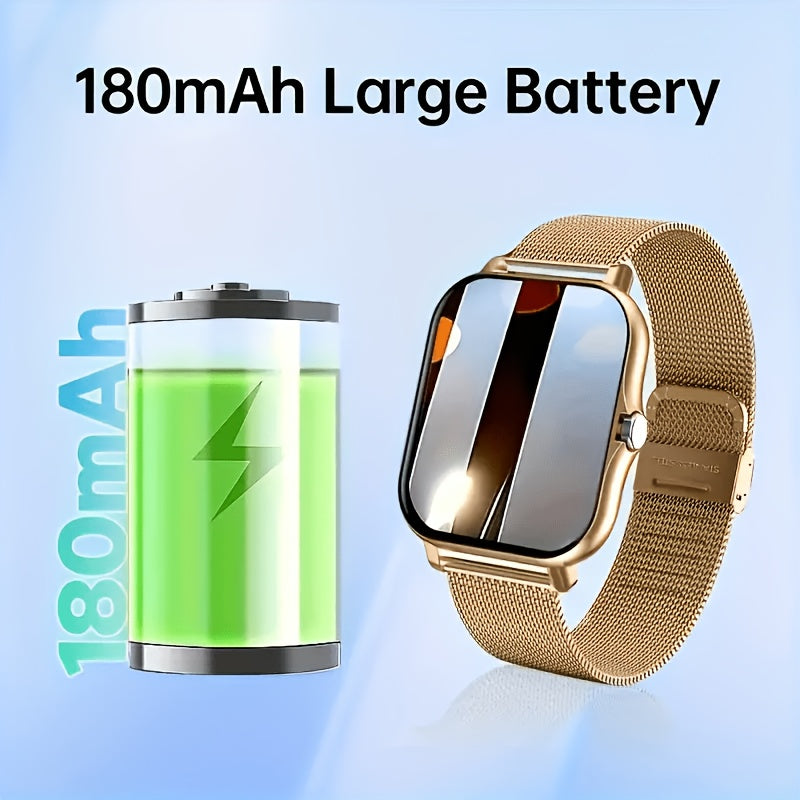 SJOPA'S New 1.83-inch Full-touch HD Smartwatch, With Dialing And Answering Functions, Wireless Calls, Support For Exercise And Sleep Monitoring, Compatible With Android And for iphone, The Perfect Gift For Male And Female Couples.