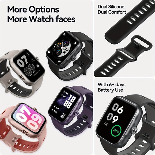 Smart Watch Ultra For Men Women, 1.78'' AMOLED Display Activity Tracker And Smartwatches, GPS Fitness Traker With Sleep Monitor Compatible For IPhone And Android