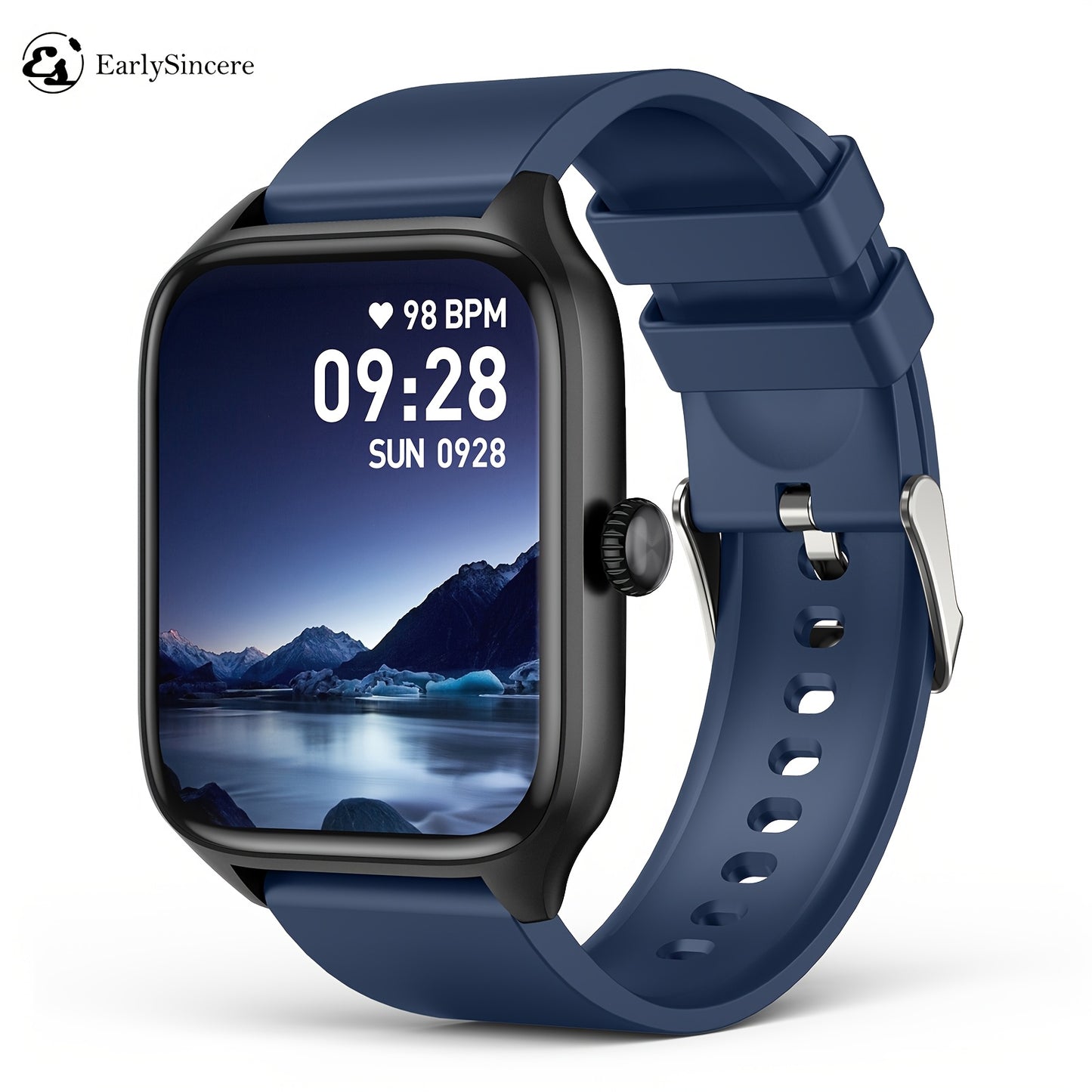 Smart Watch For Men Women, 1.96 Inch Full Touch Screen Smartwatch With Text And Call Capabilities, For Android\u002FIPhone, Fitness Tracking Watch, Exercise Mode, Pedometer, Distance, Calories, 100+ Exercise Modes