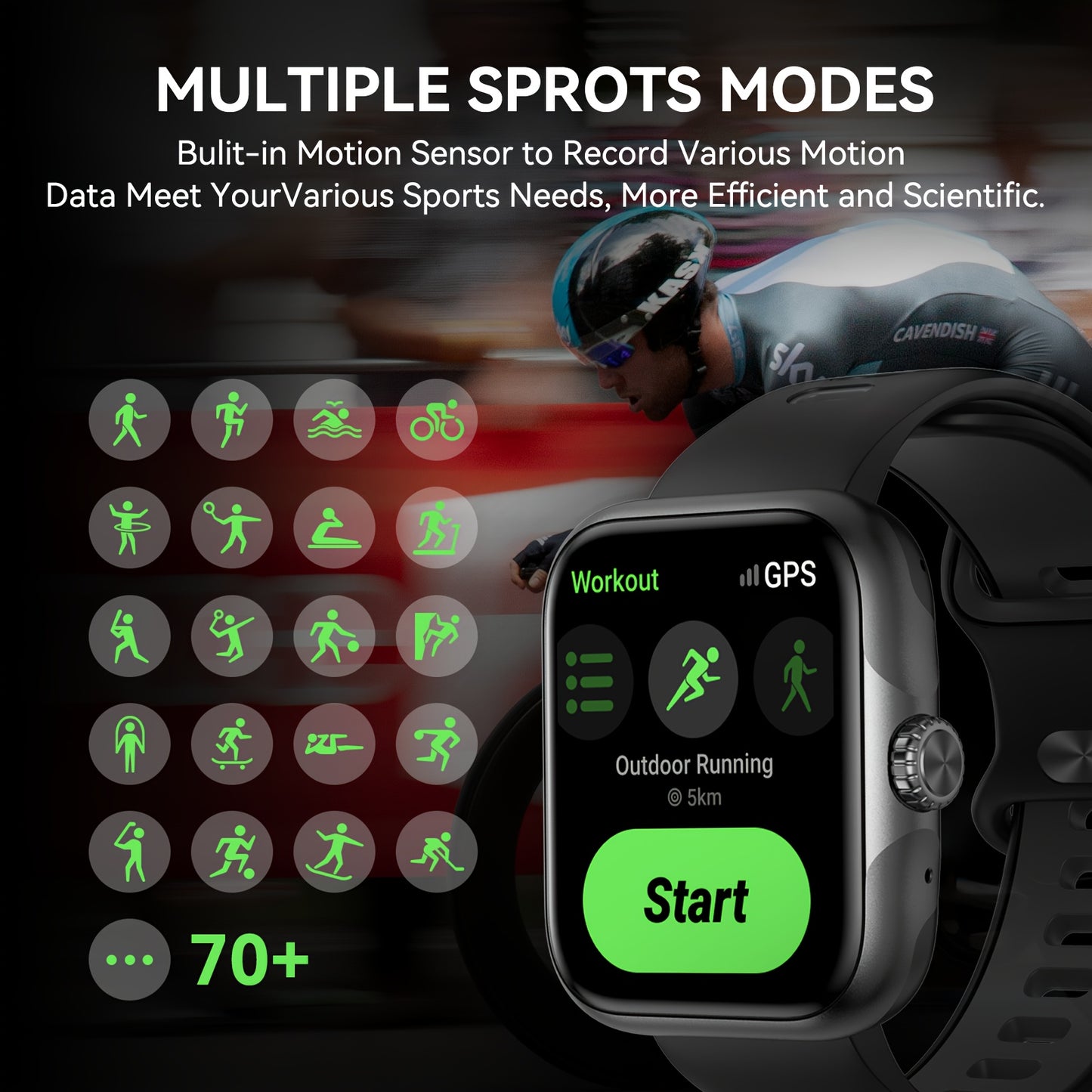 GPS Smart Watch, 1.78\